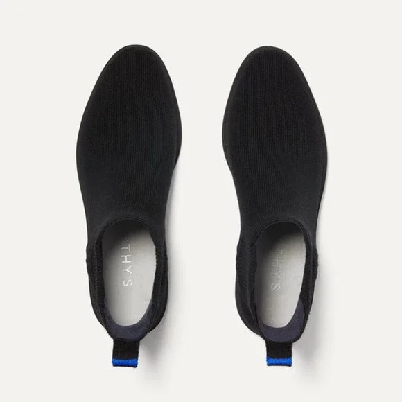 Rothy's The Lug Boot Merino Wool Lightweight Onyx Black Size W9.5 NWOB - Picture 3 of 11